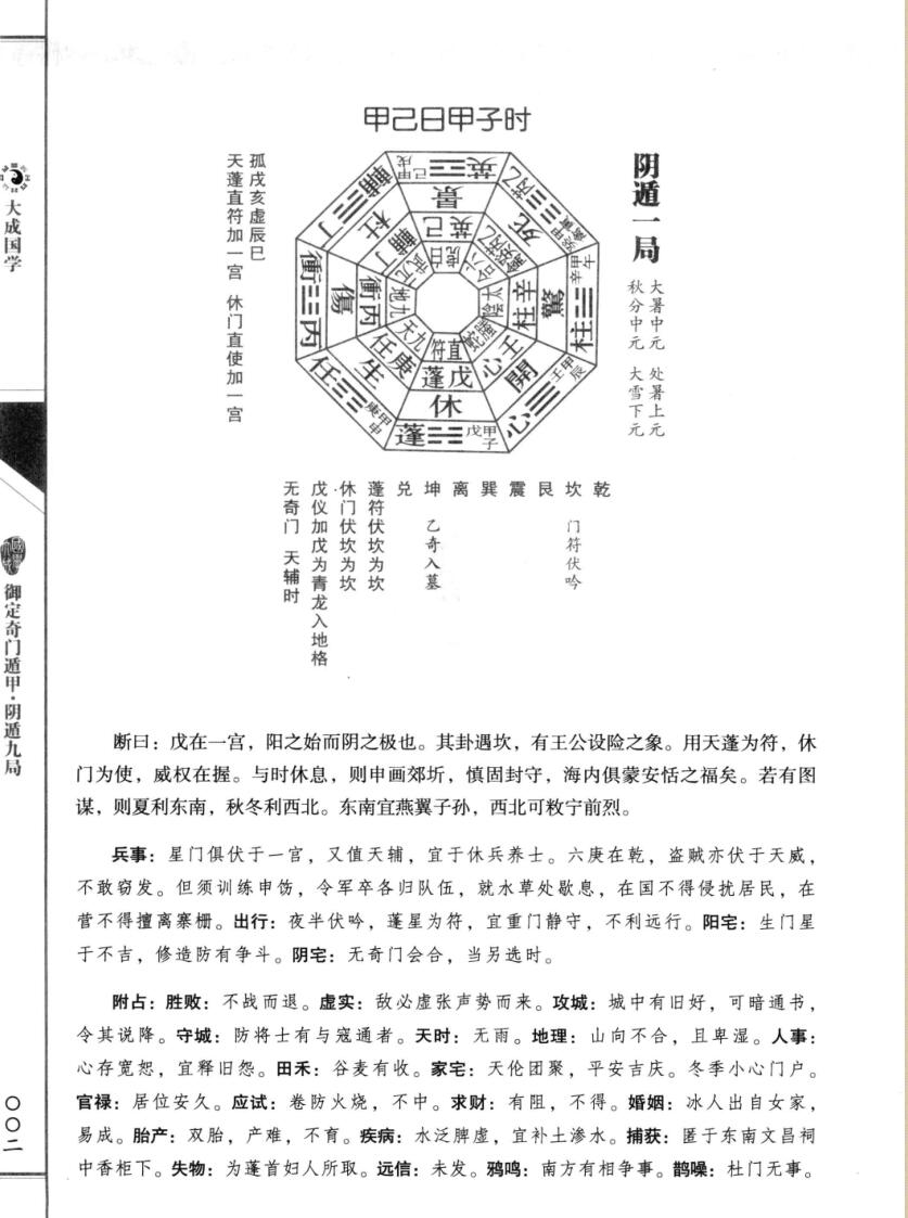 《御定奇门遁甲-阴遁九局》插图3