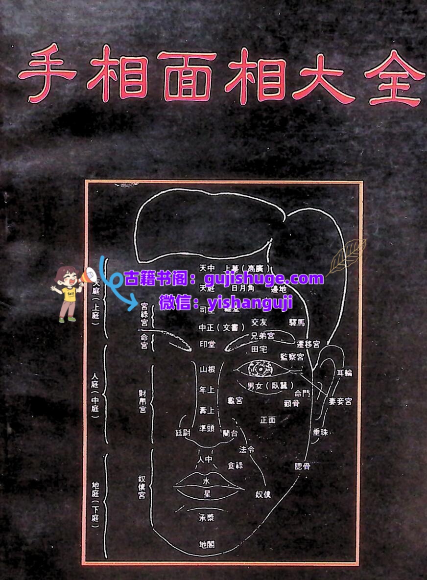 《手相面相大全》云谷山人插图