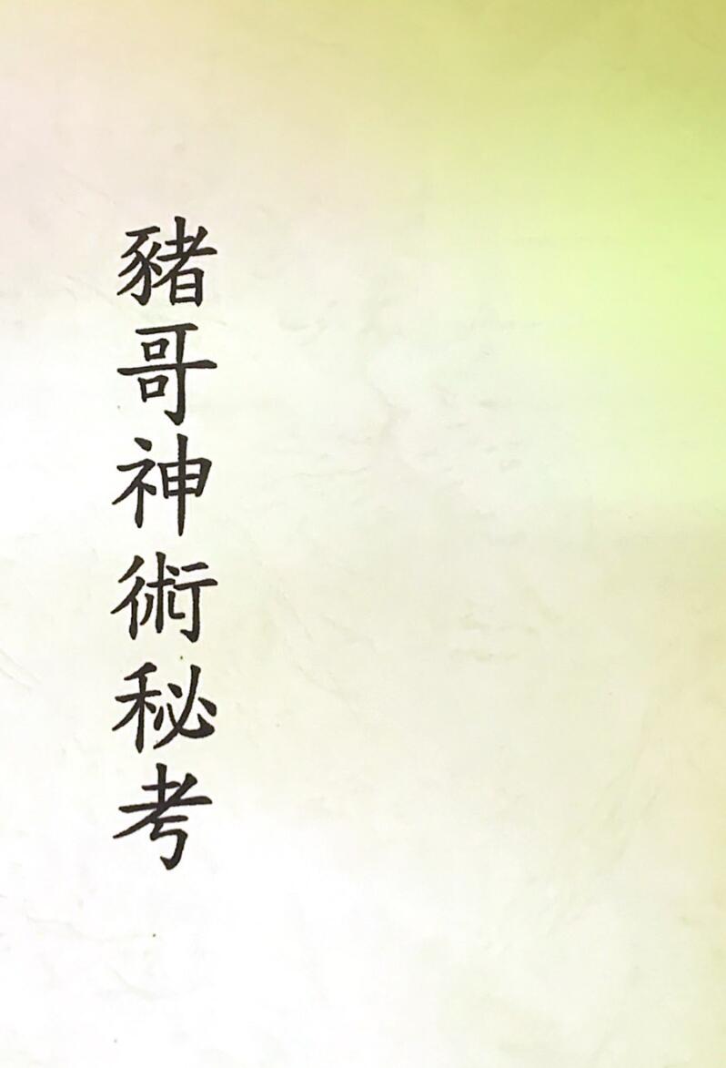 《猪哥神术秘考》插图