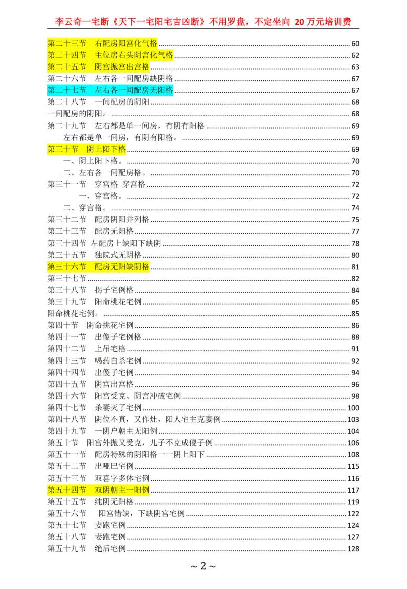 李云奇一宅断《天下一宅阳宅吉凶断》插图2