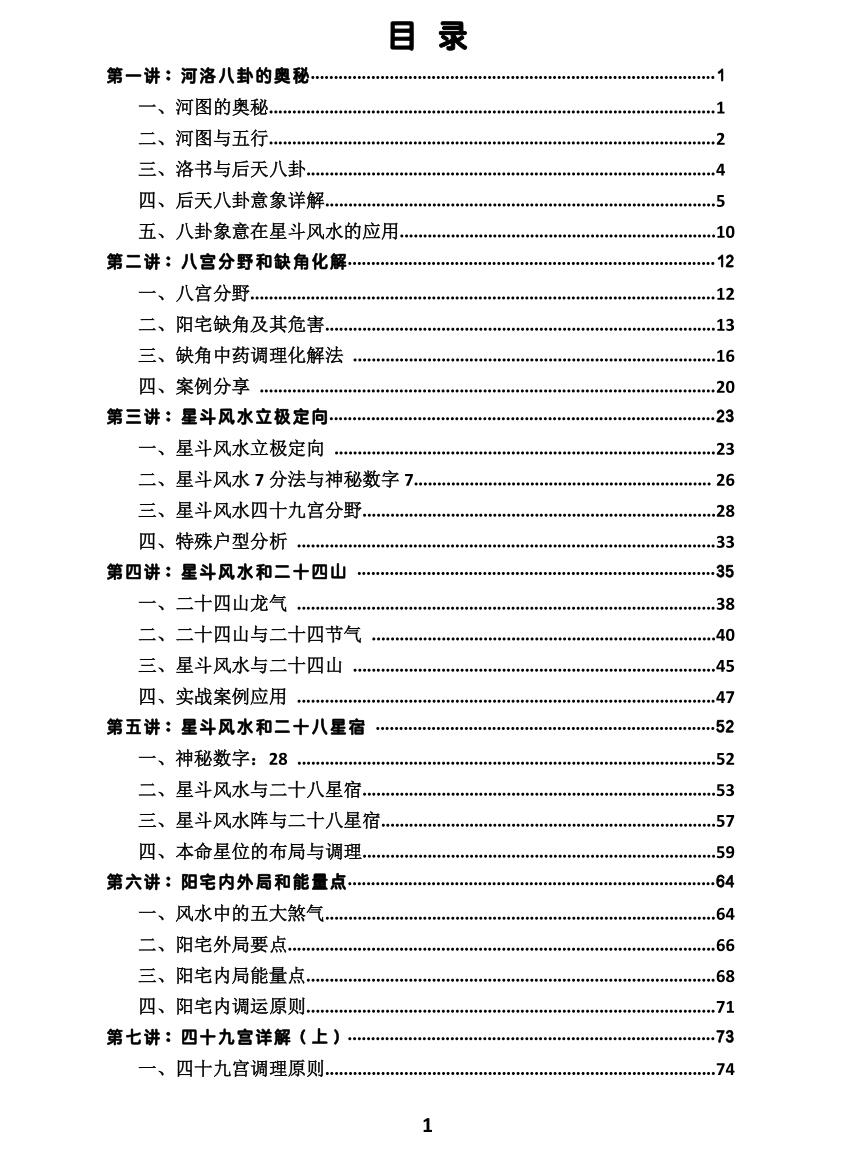 《星斗风水传承秘法》插图1