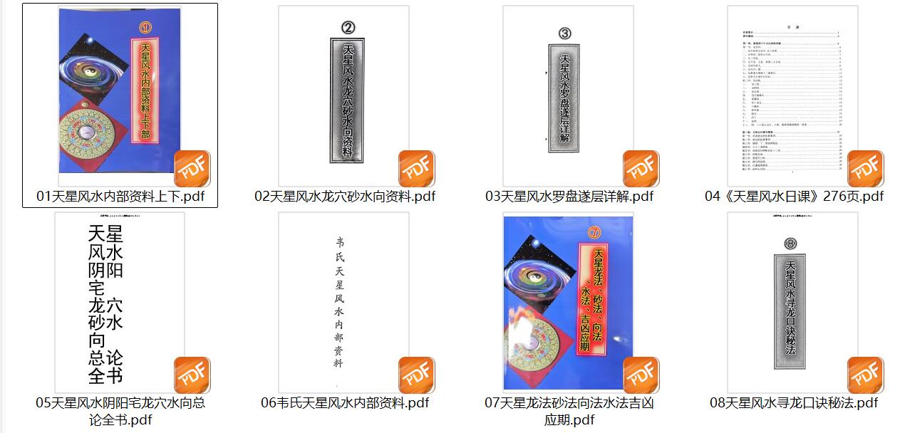 《天星风水》内部资料8本插图7