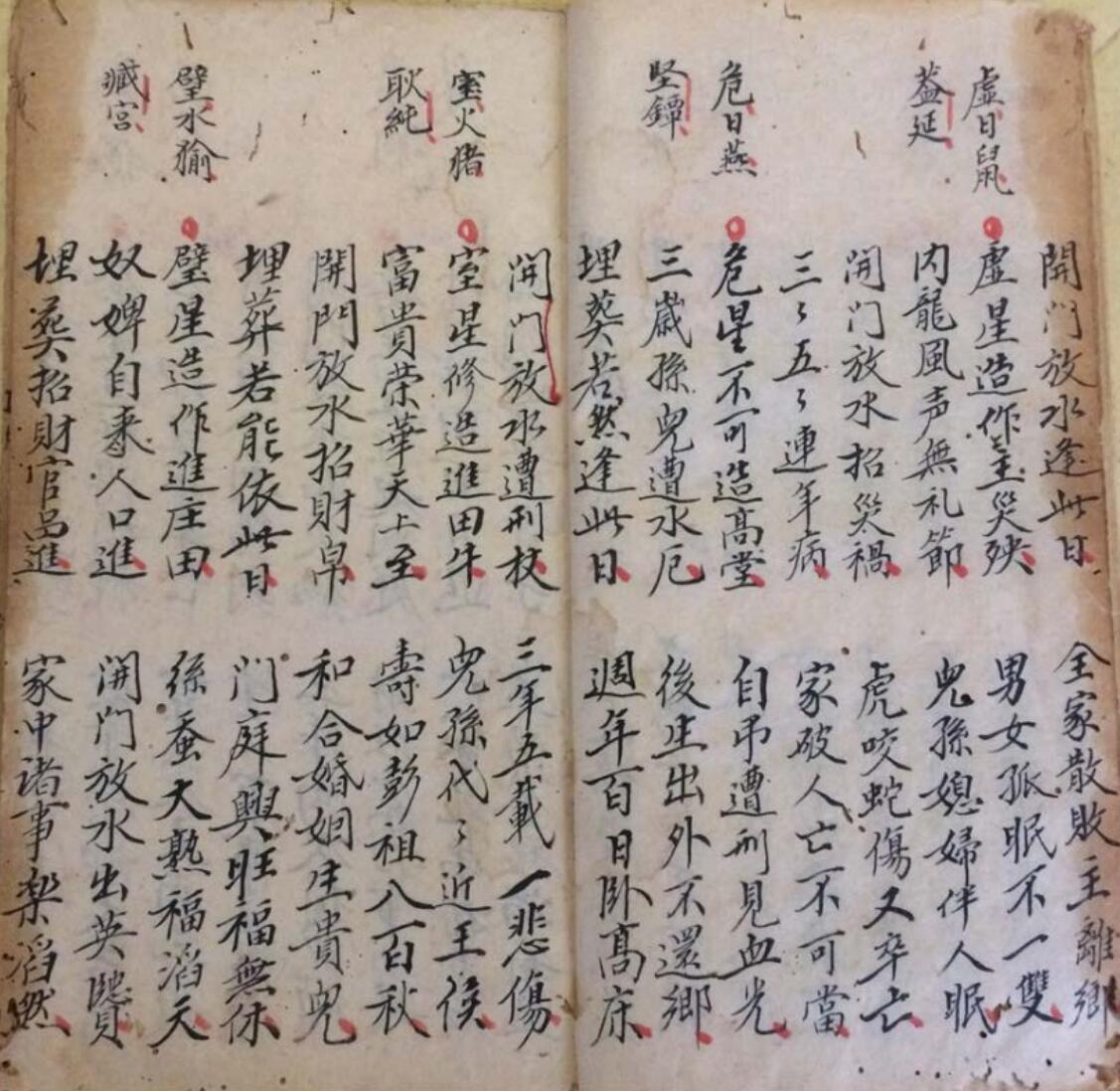 《地理 二十八宿吉凶符断》，清光绪丁酉年，李会瑜抄插图5