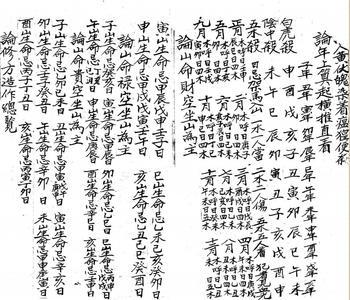《斗首五行择取课用》插图3