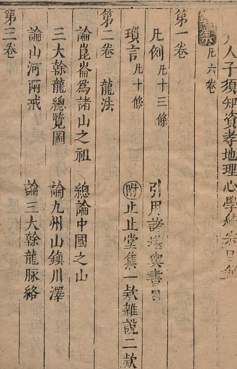 重刊人子须知资孝地理心学统宗 徐善继 徐善述 明万历11年插图2