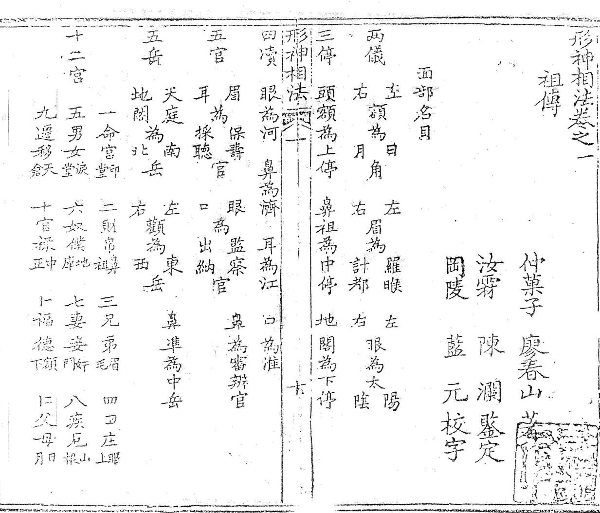 《形神相法》，同治3年廖春山著插图4