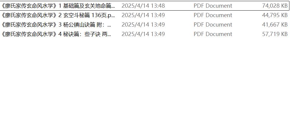 廖氏家传《玄命风水学》4册电子版插图5