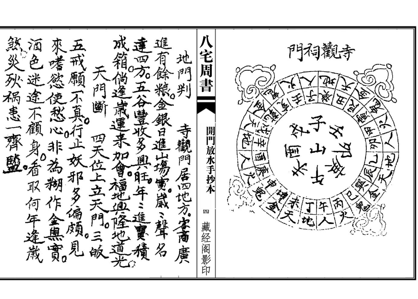 八宅周书（开门放水手抄本）插图5