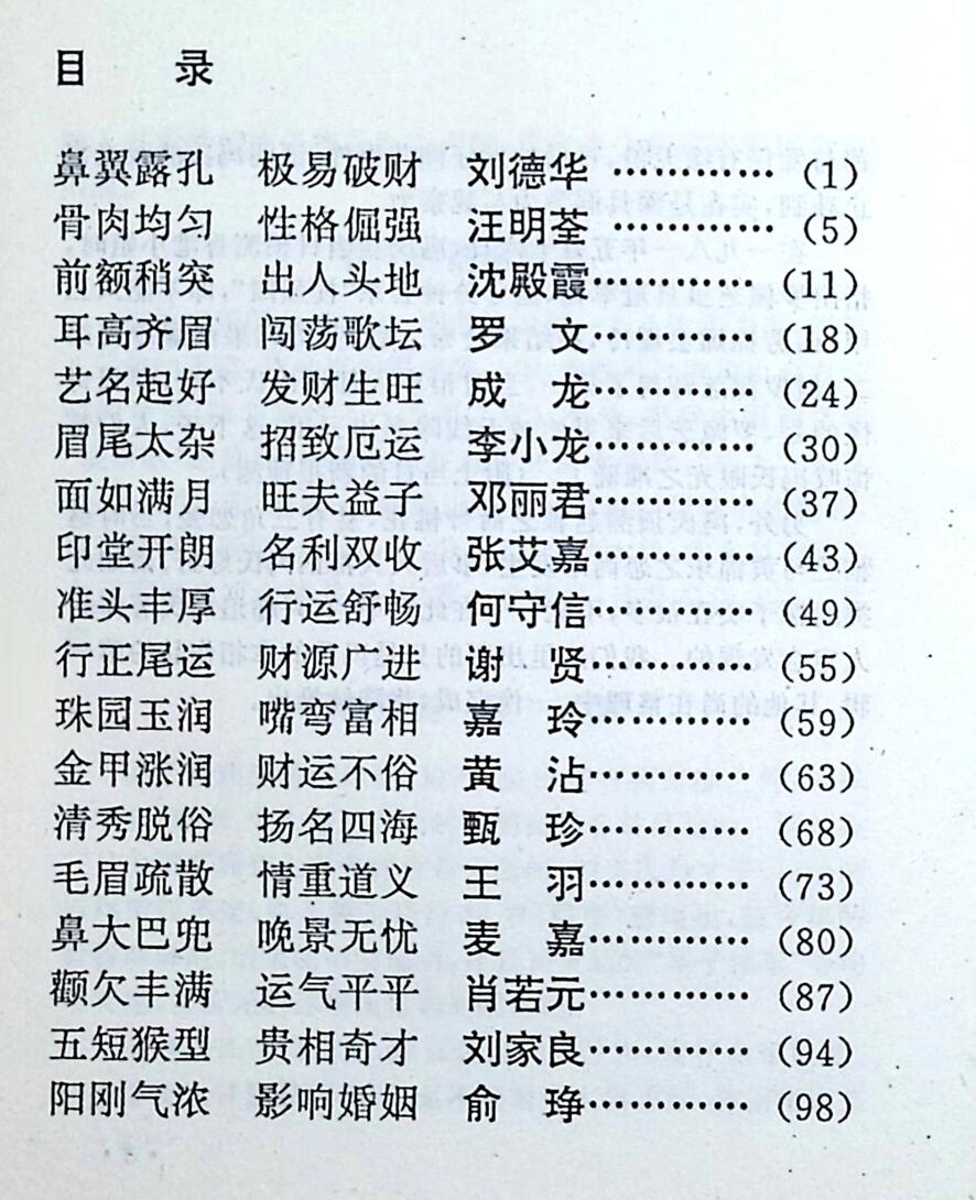 《港台明星掌相录》插图2