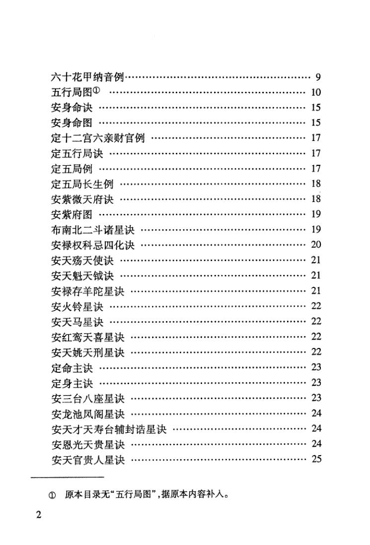 《 新刻纂集紫微斗数捷览》插图2