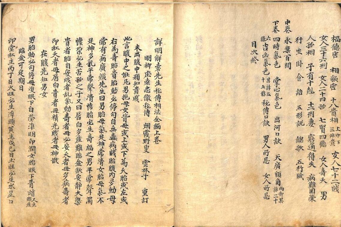 《详明解袁先生秘传相法全编》插图2