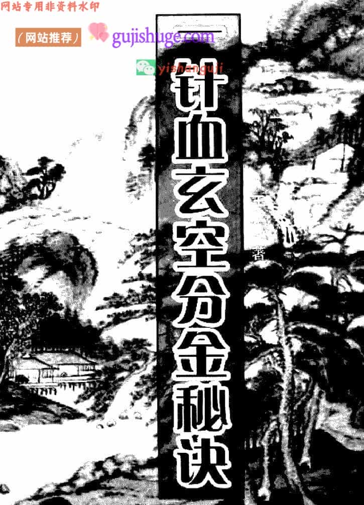 王成高《一针血玄空分金秘诀》